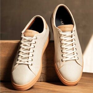 Patina/Portland Leather Men’s Low top Canvas Sneakers - M 7.5